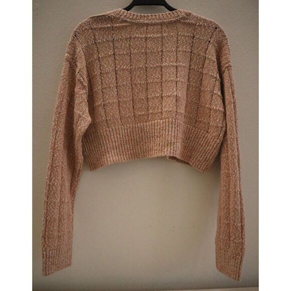 Free People Beach OB1464944 Women's Sz M Rust Red Declan Sweater Cardigan - Picture 2 of 6